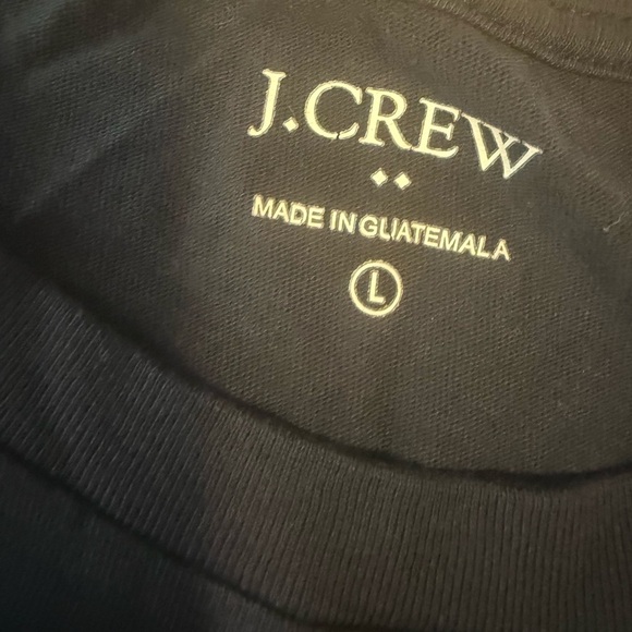 J. Crew Navy Tee with Yellow Dog Christmas Print - Picture 6 of 8